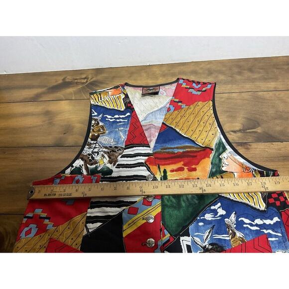 Vintage Circle T Cowboy Western Vest Size Large - Picture 9 of 13